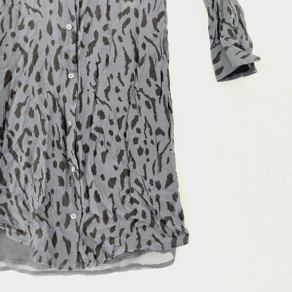 Rails Alix Cheetah Print Button Down Belted Midi … - image 5